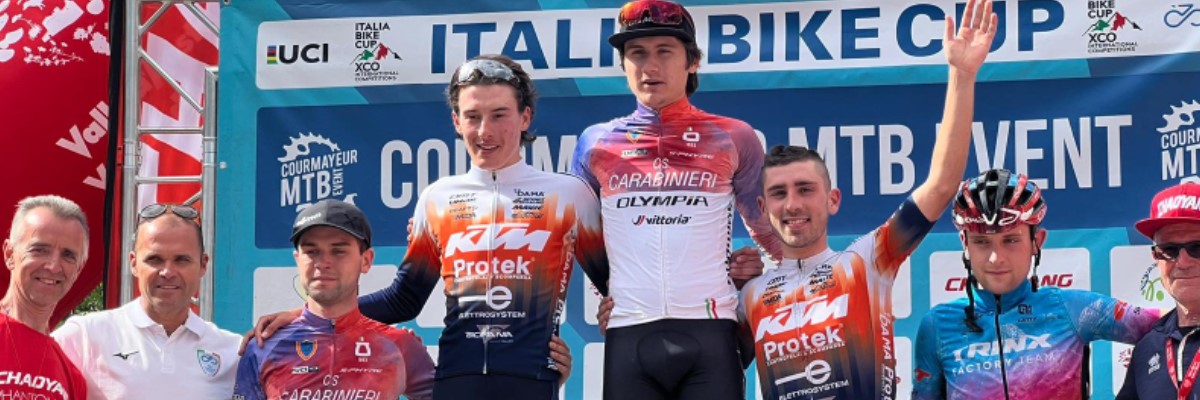 Lanfranchi, Teocchi, Zanga  E Borre Poker Di Maglie Da Leader Nel Circuito Italia Bike Cup.