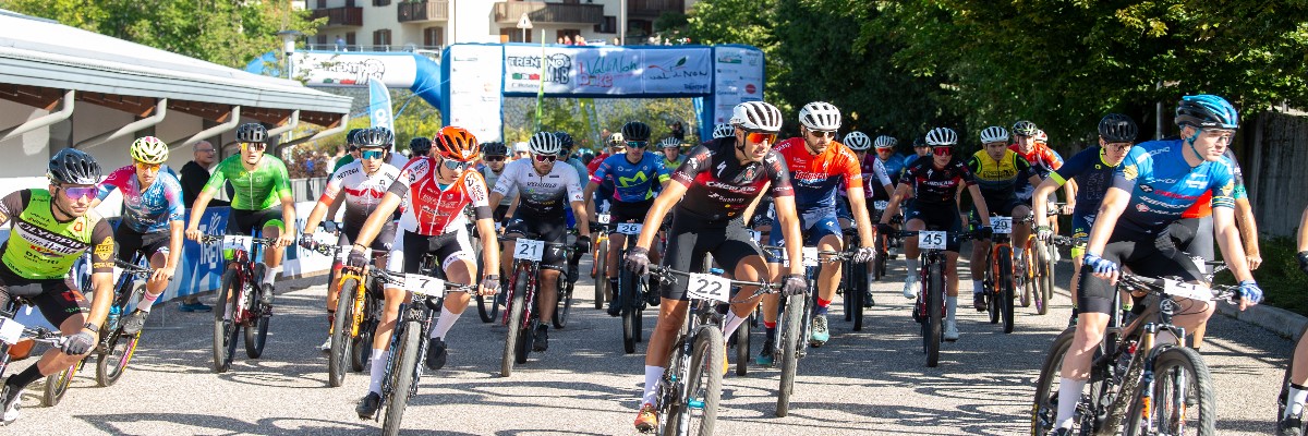 VALDINONBIKE 2023, VINCE IN VOLATA ANDREA RIGHETTINI SU LORENZO ALLODI. MARCO PINI FA SUO IL TRENTINO MTB 2023.